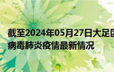 截至2024年05月27日大足区疫情最新消息-大足区新型冠状病毒肺炎疫情最新情况