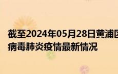 截至2024年05月28日黄浦区疫情最新消息-黄浦区新型冠状病毒肺炎疫情最新情况