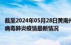 截至2024年05月28日黄南州疫情最新消息-黄南州新型冠状病毒肺炎疫情最新情况