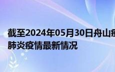 截至2024年05月30日舟山疫情最新消息-舟山新型冠状病毒肺炎疫情最新情况