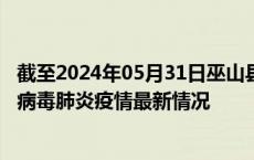 截至2024年05月31日巫山县疫情最新消息-巫山县新型冠状病毒肺炎疫情最新情况