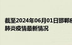 截至2024年06月01日邯郸疫情最新消息-邯郸新型冠状病毒肺炎疫情最新情况