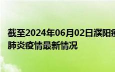 截至2024年06月02日濮阳疫情最新消息-濮阳新型冠状病毒肺炎疫情最新情况