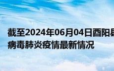截至2024年06月04日酉阳县疫情最新消息-酉阳县新型冠状病毒肺炎疫情最新情况