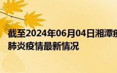 截至2024年06月04日湘潭疫情最新消息-湘潭新型冠状病毒肺炎疫情最新情况