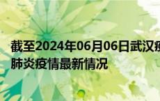 截至2024年06月06日武汉疫情最新消息-武汉新型冠状病毒肺炎疫情最新情况