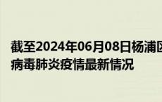 截至2024年06月08日杨浦区疫情最新消息-杨浦区新型冠状病毒肺炎疫情最新情况