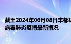 截至2024年06月08日丰都县疫情最新消息-丰都县新型冠状病毒肺炎疫情最新情况