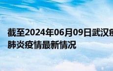 截至2024年06月09日武汉疫情最新消息-武汉新型冠状病毒肺炎疫情最新情况