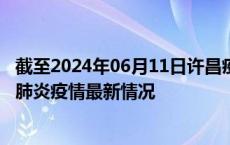 截至2024年06月11日许昌疫情最新消息-许昌新型冠状病毒肺炎疫情最新情况