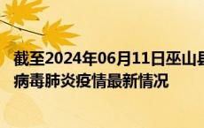 截至2024年06月11日巫山县疫情最新消息-巫山县新型冠状病毒肺炎疫情最新情况