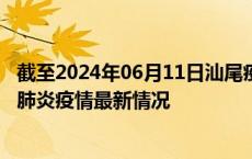 截至2024年06月11日汕尾疫情最新消息-汕尾新型冠状病毒肺炎疫情最新情况