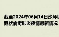 截至2024年06月14日沙坪坝区疫情最新消息-沙坪坝区新型冠状病毒肺炎疫情最新情况