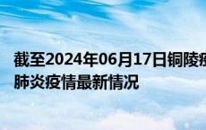 截至2024年06月17日铜陵疫情最新消息-铜陵新型冠状病毒肺炎疫情最新情况